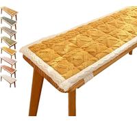 uyeoco Cuscino per Panca Interno ed Esterno 80x40 90x50 100x40 120x40 Cucina Cuscino per Panchina antiscivolo per Panca da Giardino Lavabile per Divano Davanzale(Turmeric,40x130cm)