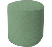uyeoco Elasticizzato Copri Pouf Rotondo - 50x50/45x45/40x40/60x60 Velluto/Jacquard Copri Ottomano Cover -Lavabile Copertura Dell'Ottomano -Tondo Fodere Coprisgabello Poggiapiedi(Color 23,D50xH50cm)