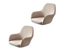 uyeoco Fodera per Sedia da Pranzo con Braccioli Copripoltrona Elasticizzato Velluto 4/2/1 Pezzi Coprisedia Elegante con Schienale Poltroncina Fodera Soggiorno Copertura Sedia Scrivania
