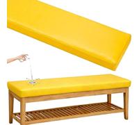 uyeoco Impermeabile Cuscini per Panche da Esterno/Interno - 120x40 100x40 80x40 100x50 - Antiscivolo, Cuscino Della Sedia per Giardino,Sagre,Birrerie e Cucina(@11,35x150x5cm)