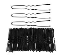 UYFRD 10/50 fermagli per capelli neri a forma di U, invisibili, ondulati, forcine per acconciature in metallo, accessori per capelli (50 pezzi)