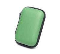 UYFRD 2 mini borsa portatile per auricolari, portamonete, custodia per schede di memoria, organizer per cavi, accessori per cuffie, Verde, Taglia unica