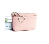 UYFRD Borsa portamonete in pelle PU Mini portamonete da donna portafogli porta carte con cerniera tasca portachiavi tasca portamonete per bambini, rosa, 2PCS