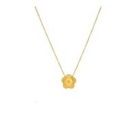 UYFRD Collana in acciaio inossidabile Collana da donna con petali a cinque lati Collane a doppia faccia per donna ciondolo fiore gioielli, One Size, Agata