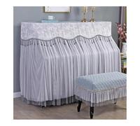 UYFRD Copertura protettiva per pianoforte verticale in pizzo semplice, tutto incluso, antipolvere, copertura protettiva (04, pianoforte - sgabello singolo)