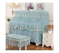 UYFRD Copertura protettiva per pianoforte verticale in pizzo semplice, tutto incluso, antipolvere, copertura protettiva (08, pianoforte - sgabello singolo)