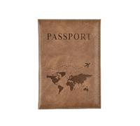 UYFRD Donne Uomini Lettera Amante Passaporto Cover Uomini Donne Viaggio Passaporto Custodia In Pelle Carino Passaporto Portafoglio Borsa Ragazza Porta Carte, Cachi scuro, Taglia unica
