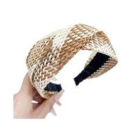 UYFRD Fascia per capelli intrecciata a quadri, accessorio per capelli versatile con fiocco di personalità (caffè 1)