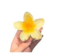 UYFRD Fermagli per capelli alla moda per vacanze in spiaggia con fiore a forma di uovo di Boemia, accessori per capelli sfumati, set da spiaggia (giallo)