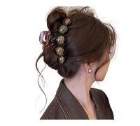 UYFRD Fermaglio per capelli retrò con perline sfumate 11 cm, da donna, geometriche, in plastica, a forma di squalo, alla moda, accessori per capelli (2)