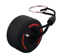 UYFRD Lusso Mini F1 Racing Pneumatico Portachiavi Chiave Auto Accessori PVC Pneumatico Ciondolo Borsa Charm Uomo Gadget Regali per Amici Gli Amici Autobus, Rosso 01., Taglia unica