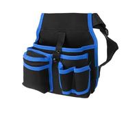 UYFRD Marsupio portatile per attrezzi da cintura regolabile in vita, multifunzione, per giardinaggio, idraulici, falegnameria (nero blu)