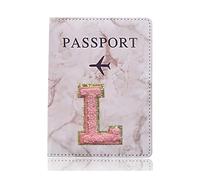 UYFRD Moda Passaporto Copertura Protettiva Ricamo Lettera Modello Viaggio Passaporto Titolare Del Raccoglitore Regalo PU Custodia In Pelle Cover, A 1475 (L), Taglia unica