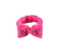 UYFRD OMG Fasce per capelli con fiocco con lettera versatili, per ragazze e donne, per lavare il viso, turbante morbido, fasce elastiche per capelli, in pile di corallo, per assistente di trucco (8)