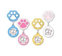 UYFRD Orologio da taschino per infermiere, elastico, con clip retrattile, per medici, studenti, idea regalo, 4 pezzi, misura unica