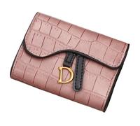 UYFRD Portafoglio da donna Breve D Lettera Fibbia Monete Borse Portafoglio Card Bag Key Wallet Carteras di Lusso para Mujeres, rosa, Taglia unica