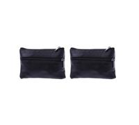 UYFRD Portafoglio da uomo in pelle vintage con cerniera, portamonete, portamonete, portamonete, portachiavi, portamonete, regalo per donne, 2 pezzi, Taglia unica