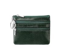 UYFRD Portamonete in pelle PU 2024 nuovo con portachiavi impermeabile tasca borsa cerniera resistente all'usura porta carte di credito maschio, Verde, Taglia unica