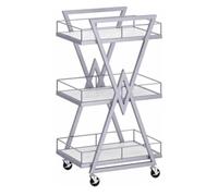 UYHBCNQD Carrello da parrucchiere, carrello da salone in metallo, carrello scavato, carrello a 3 livelli con ruote per salone di bellezza per risparmiare spazio