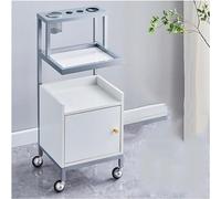 UYHBCNQD Carrello da parrucchiere, telaio in ferro, carrello da salone, secchiello per asciugacapelli, carrello da salone con maniglia, carrello per risparmiare spazio