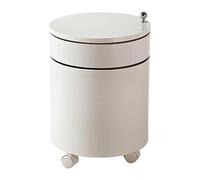 UYHBCNQD Comodini cilindrici Comodino Girevole Creativo Grande, Piccolo con cassetti Tavolino con Ruote