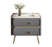 UYHBCNQD Comodini in pino, Comodino in Pelle Microfibra, Tavolino senza Installazione, Cassettiera moderna per la casa