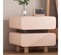 UYHBCNQD Comodino di lusso leggero moderno in legno massello comodino con 2 cassetti camera da letto comodino armadio 40/45/50 cm comodino comò