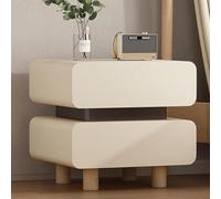 UYHBCNQD Comodino di lusso leggero moderno in legno massello comodino con 2 cassetti camera da letto comodino armadio 40/45/50 cm comodino comò