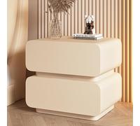 UYHBCNQD Comodino in legno massello, tavolino moderno con 2 cassetti, cassettiera, comodino