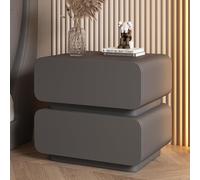 UYHBCNQD Comodino in legno massello, tavolino moderno con 2 cassetti, cassettiera, comodino