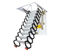 UYHBCNQD Electric Attic Stair Attic Ladder Carbon Steel Attic Ceiling Ladder Ceiling Stairs Pull Down Telescopic Ladder Folding Loft Ladder Practical(70 * 90cm)