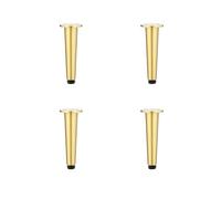 UYHBCNQD Gambe di ricambio in ottone Set 4 pezzi Gambe for mobili Mobili in metallo Piedino imbottito Divano Tavolo Piedi Letto Gambe di supporto Gambe for panca Fai da te(13cm/5.12in)