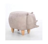 UYHBCNQD Poggiapiedi da scrivania a forma di maiale in pelle sintetica con gambe in legno, grazioso poggiapiedi per cameretta dei bambini, camera da letto, sala giochi e soggiorno, decorazione facile