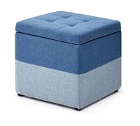 UYHBCNQD Poggiapiedi da scrivania, imbottito, contenitore a cubo, pouf con coperchio e copertura rimovibile, sgabello per trucco per soggiorno camera da letto, facile da spostare