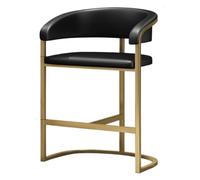 UYHBCNQD Sgabello da bar in ferro, leggero di lusso, schienale alto, design con struttura in metallo, adatto per bistro, bar, cucina, facile da spostare