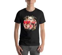 UYHGr3f669 Happy Mother's Day with Flower & Butterfly Background T-Shirt