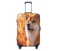 UYHhgqw Akita Inu - Copertura protettiva per valigie resistente e antigraffio, adatta per bagagli da 45,7 a 81,3 cm, Nero , M