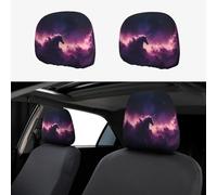 UYHhgqw Angels in the Polar Night - Set di 2 copri poggiatesta per auto, divertenti ed eleganti, universali, adatti per la maggior parte delle auto