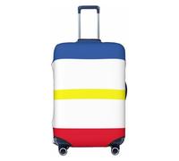 Uyhhgqw Bandiera del Cantone del Meclemburgo Copertura per bagagli durevole Protezione antigraffio per bagagli 45,7-81,3 cm, Nero , L