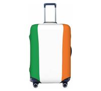 Uyhhgqw Bandiera dell'Irlanda, copertura per valigia, resistente, antigraffio, adatta per bagagli da 45,7 a 81,3 cm, Nero , S