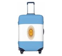 Uyhhgqw Copertura per bagagli resistente con bandiera argentina, antigraffio, adatta per bagagli da 45,7 a 81,3 cm, Nero , L