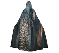 UYHhgqw Costume da strega con occhi di elefante, mantello con cappuccio, per Halloween horror horror e cosplay