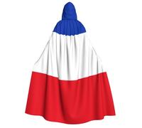 Uyhhgqw Costume da strega di Halloween con bandiera del cantone dello Schleswig-Holstein, mantello con cappuccio per uomo e donna, costume horror horror per Halloween, costume cosplay