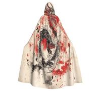 UYHhgqw Costume da strega di Halloween da rabbia del drago, mantello con cappuccio da uomo e da donna, costume horror horror per Halloween, costume cosplay