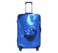 UYHhgqw Elves Under The Night Sky Copertura per bagagli resistente antigraffio per bagagli adatta per bagagli da 45,7 a 81,3 cm, Nero , S