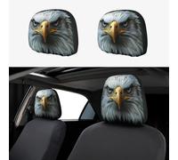 UYHhgqw Fierce Eagle - Set di 2 copri poggiatesta per auto, divertenti ed eleganti, universali, adatti alla maggior parte delle auto
