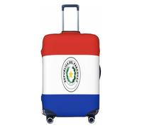 Uyhhgqw Flag of Paraguay - Copertura protettiva per bagagli resistente antigraffio per bagagli da 45,7 a 81,3 cm, Nero , S