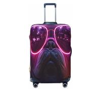 UYHhgqw Punk Dogs On The Streets Copertura per bagagli durevole Protezione antigraffio per bagagli adatta per bagagli da 45,7 a 81,3 cm, Nero , S