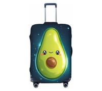 UYHhgqw Smiling Avocado - Copertura per bagagli resistente antigraffio per bagagli da 45,7 a 81,3 cm, Nero , L