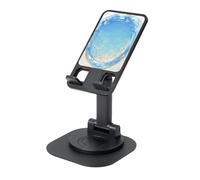 UYHhgqw Supporto universale per telefono, supporto da scrivania regolabile per iPhone, telefoni cellulari e tablet, girevole a 360°, luce a onde costiere